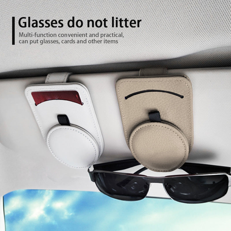 Car Glasses Holder Universal Sun Visor Eyeglasses Clip Sunglasses Case Card Holder Auto Interior Accessories CJ Dropshipping