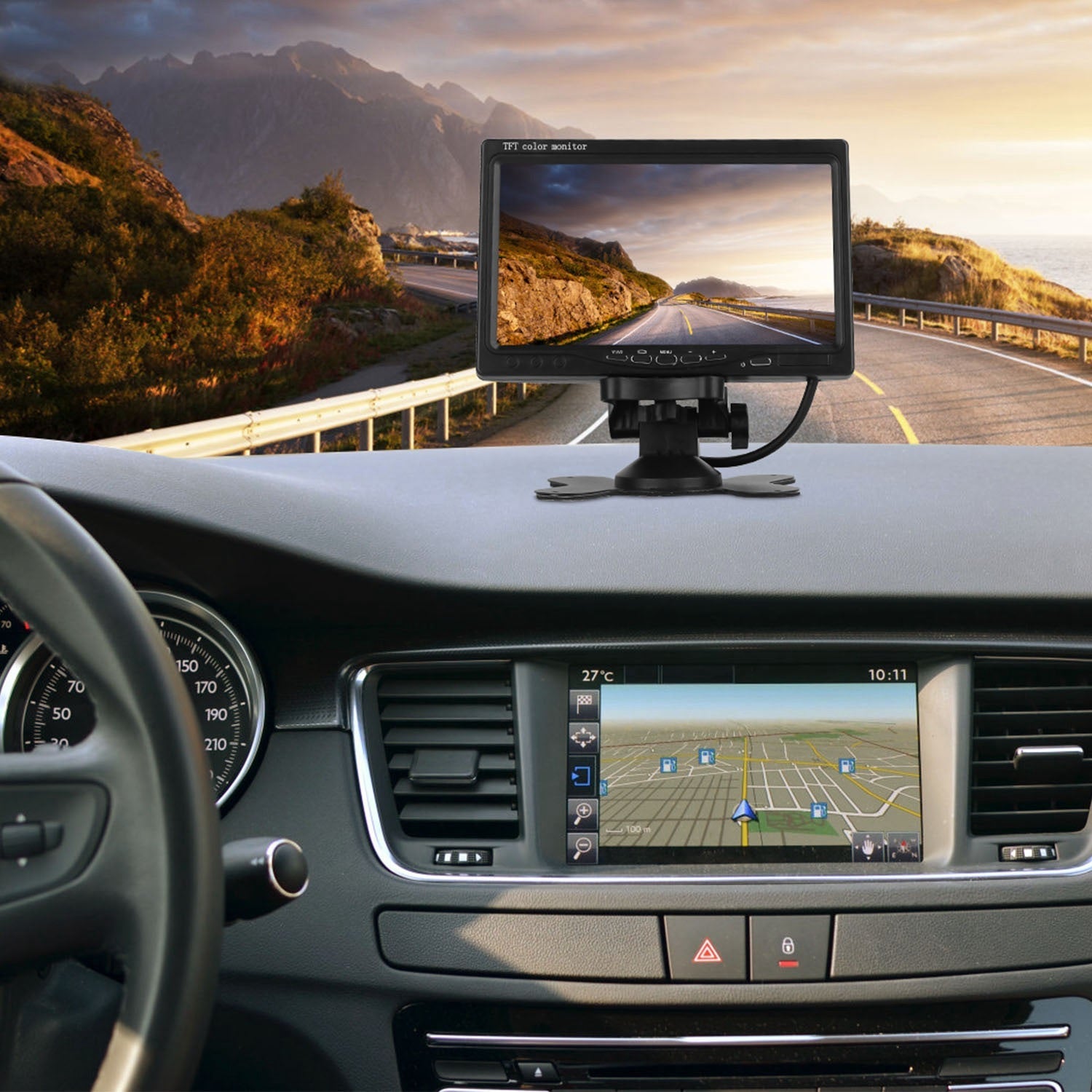 7" Backup Camera System - Rear View Monitor - IP67 Waterproof - Night Vision Harmalap Trading