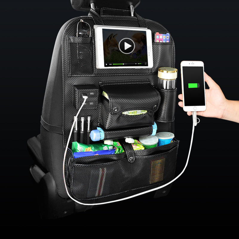 Car Backrest Storage Bag - Seat Organizer - Multifunctional Storage Harmalap Trading