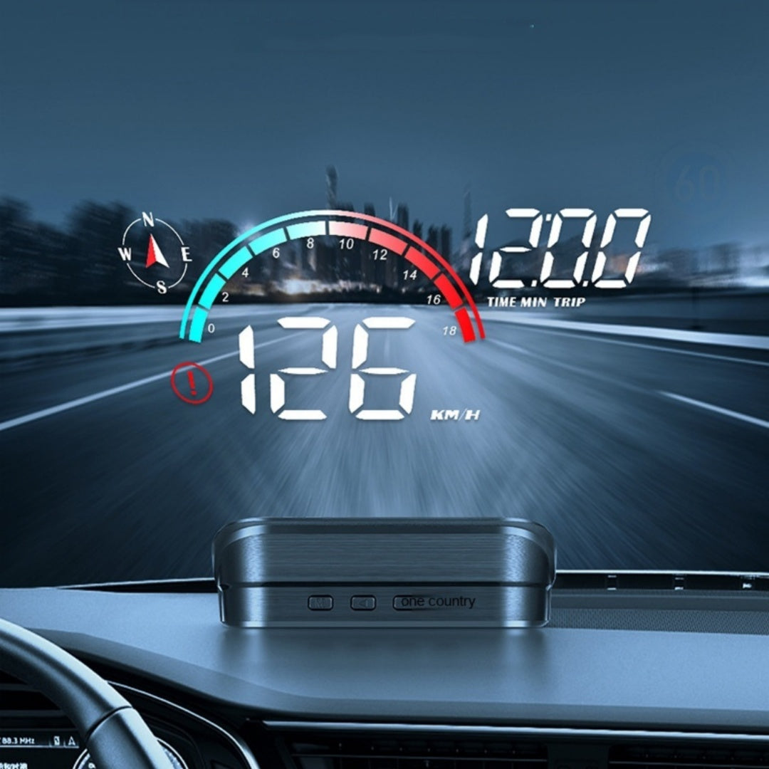 Head-Up Display Car GPS - Universal Speed Compass - HD Projector - E-dog Harmalap Trading