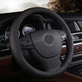Leather Steering Wheel Cover UAE - Universal Fit - Rhomboid Texture Harmalap Trading