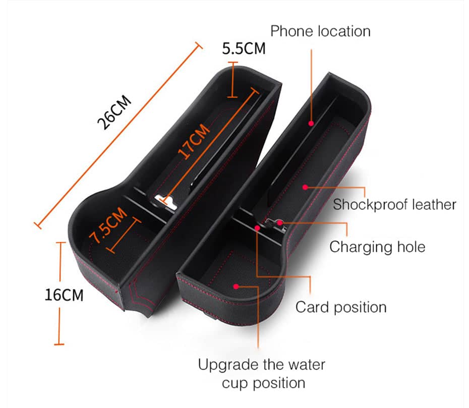 Car Storage Box - Organizer - Multi-Purpose - Trunk & Seat Storage Harmalap Trading