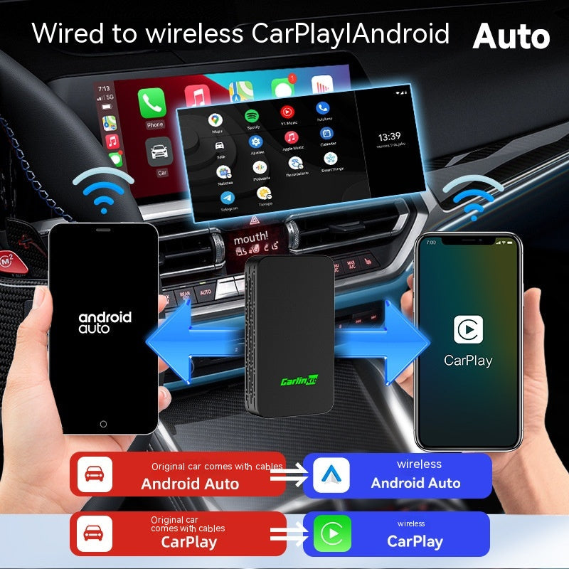 Car Audio Wireless Adapter - Wired to Wireless - Entertainment Box - CarPlay Harmalap Trading
