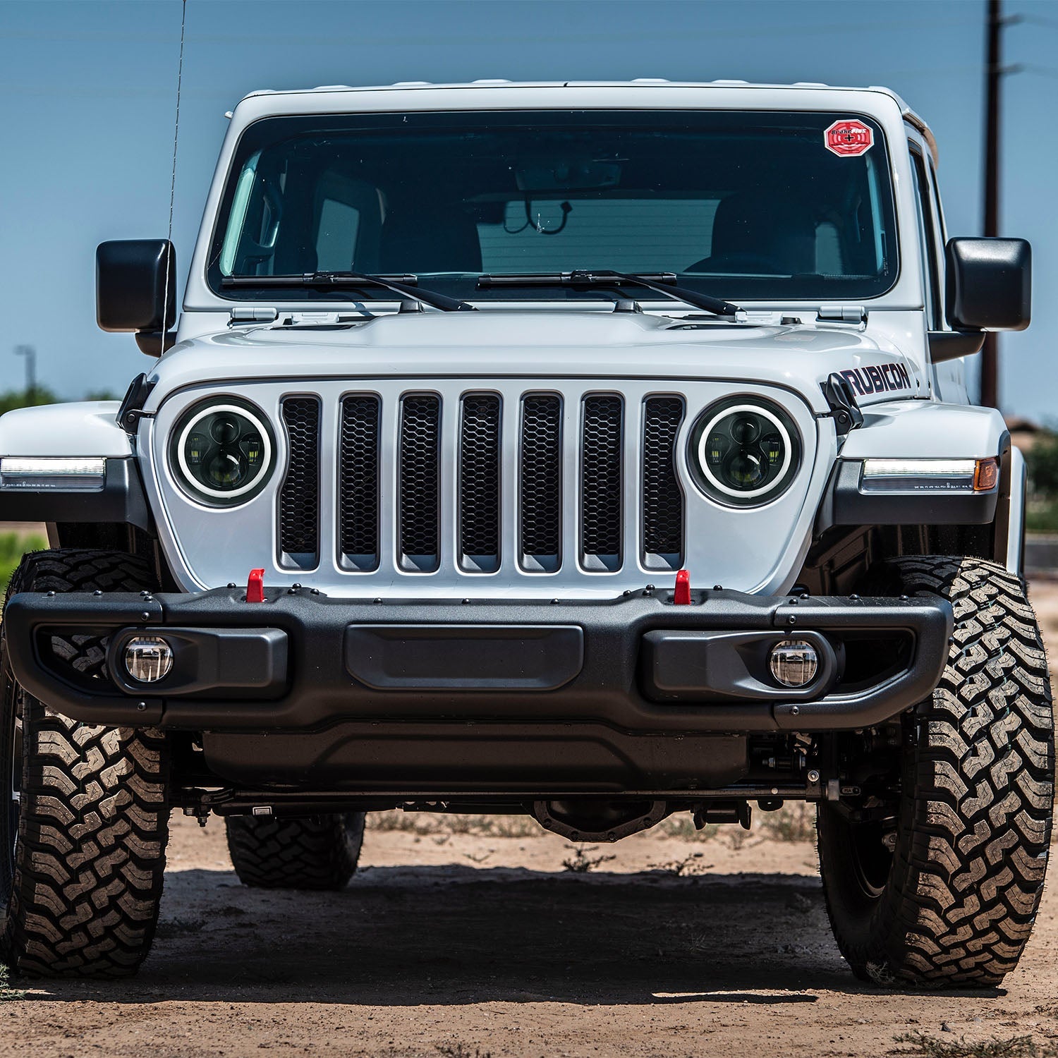 7" Round LED Headlight 6000LM - Halo Angel Eyes - Jeep Wrangler TJ JK CJ Harmalap Trading