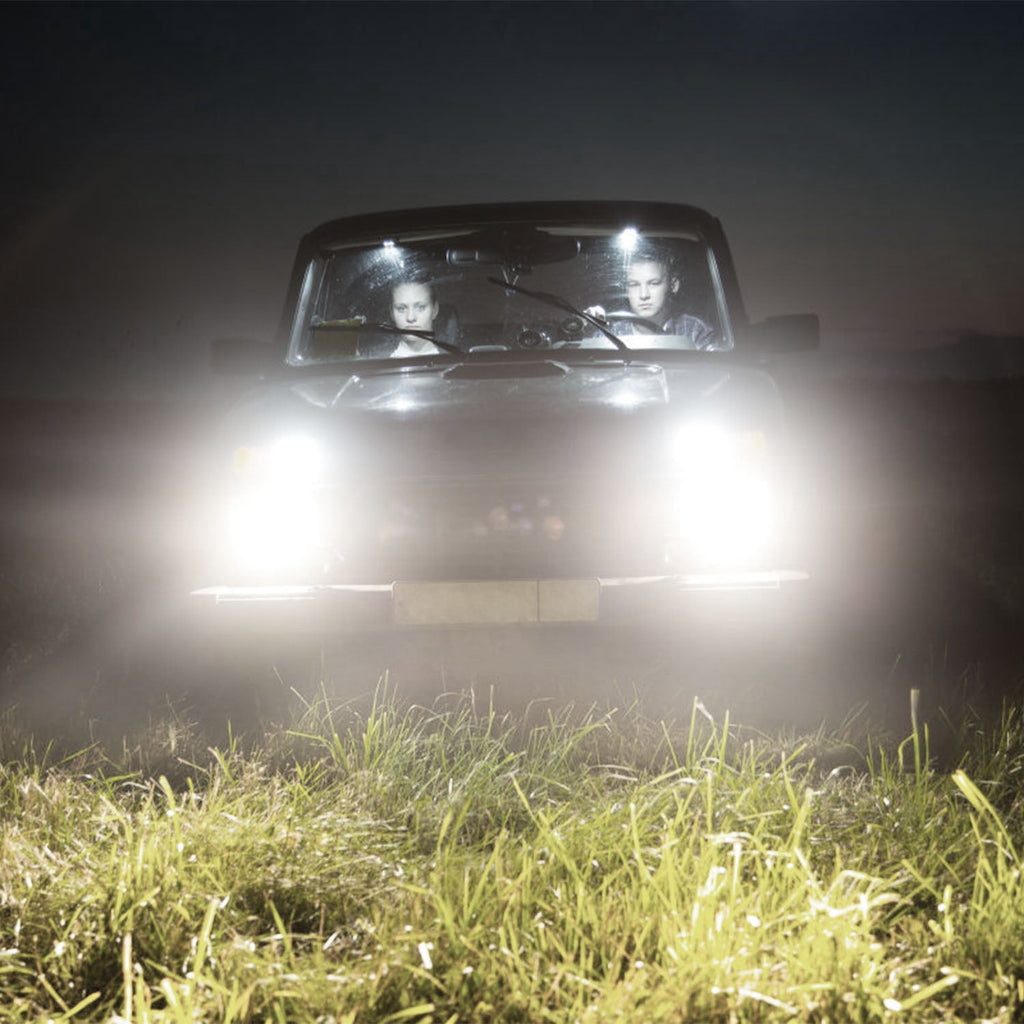 7" Round LED Headlight 6000LM - Halo Angel Eyes - Jeep Wrangler TJ JK CJ Harmalap Trading