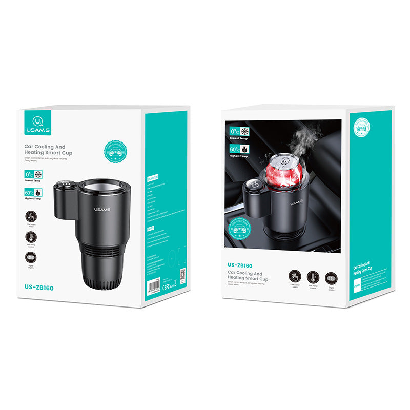 Smart Car Heating Cooling Cup - Digital Display - USAMS US-ZB160 Harmalap Trading
