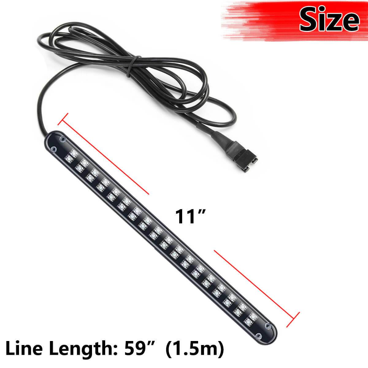 RGB Car Underglow LED Kit UAE - 6pc Neon Strip Lights - Music Sync Harmalap Trading