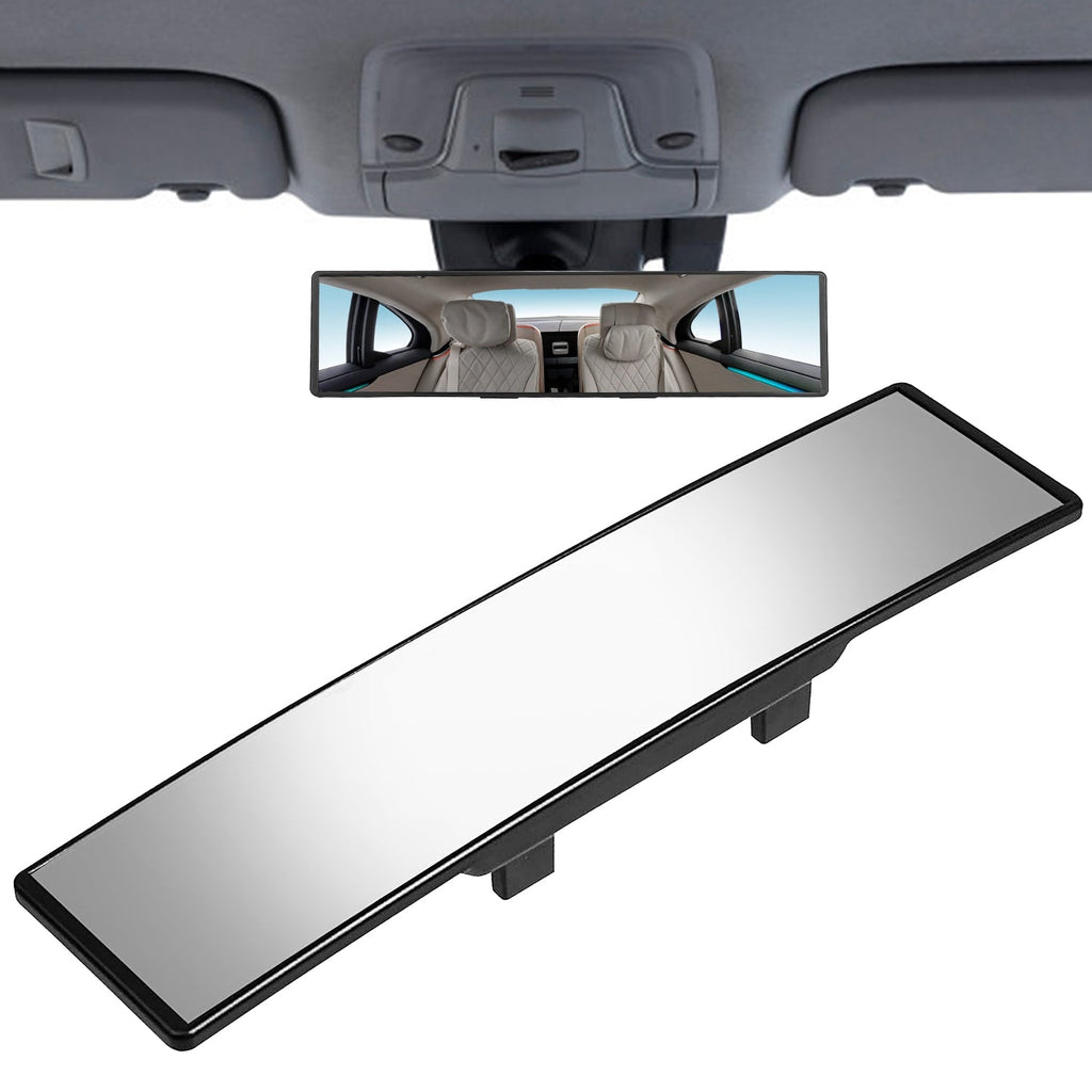 Car Rearview Mirror 11.4" - Panoramic Clip-On - Anti-Glare - Wide Angle Harmalap Trading
