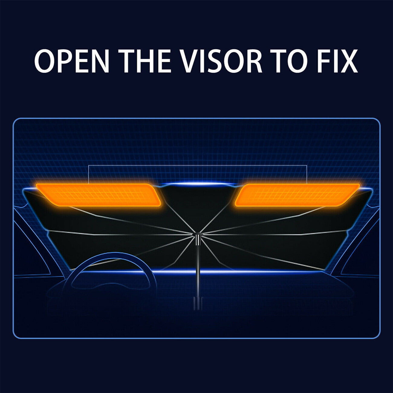 Car Window Sunshade - Foldable UV Umbrella - Windshield Cover - Sun Visor Harmalap Trading