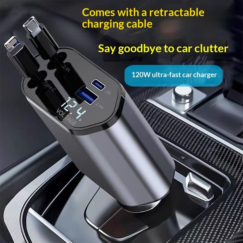 4-in-1 Car Charger Super Fast Charging CJ Dropshipping