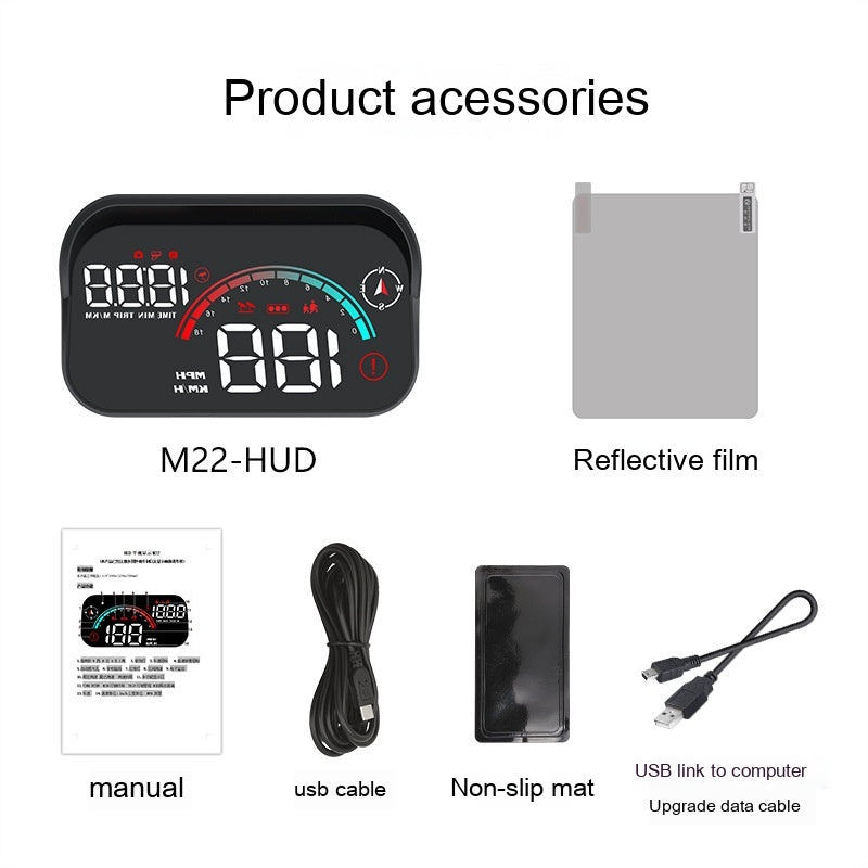 Head-Up Display Car GPS - Universal Speed Compass - HD Projector - E-dog Harmalap Trading