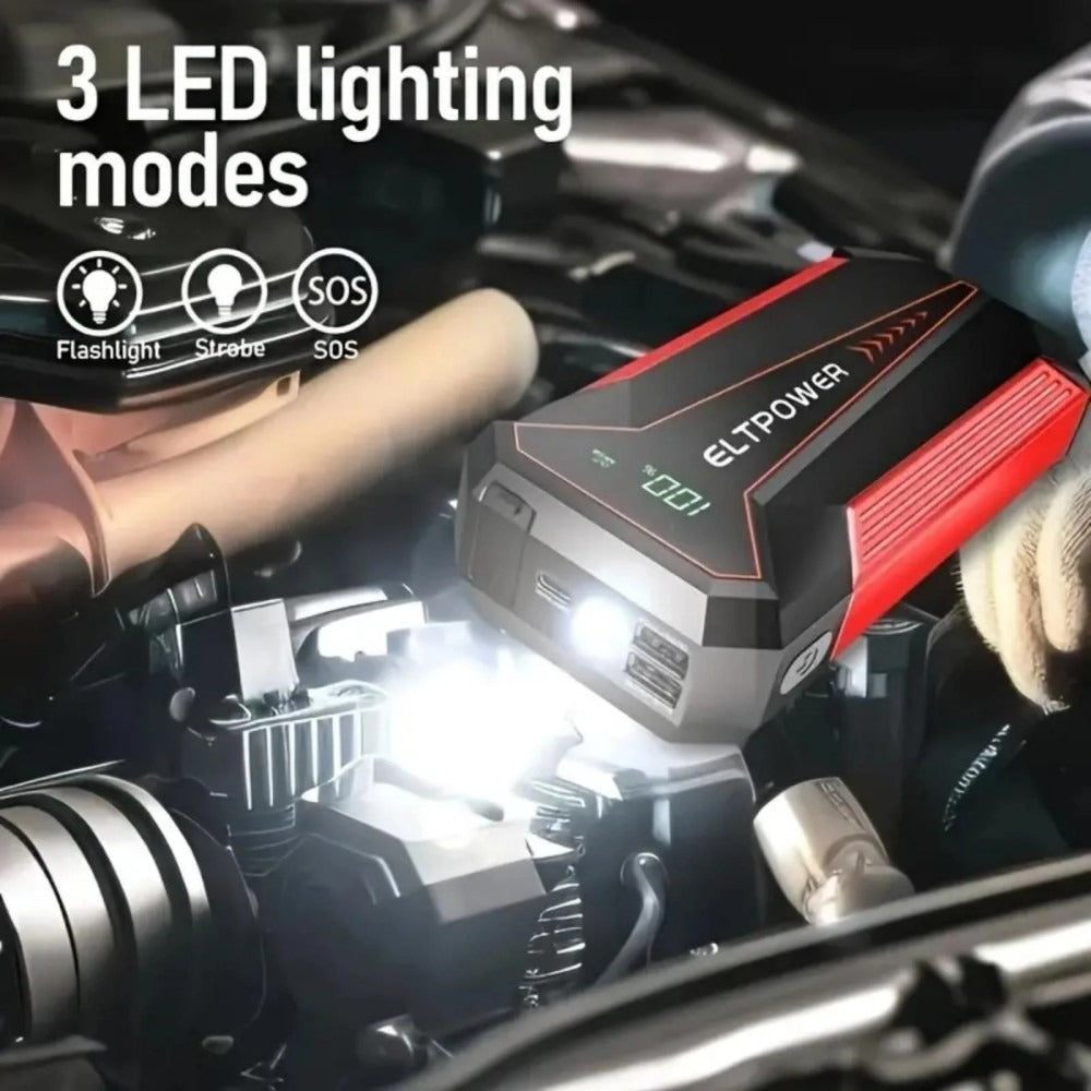 Car Jump Starter 20000mAh - Dual USB Fast Charging - LED Light - Power Bank Harmalap Trading
