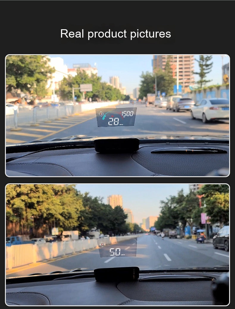 Head-Up Display Car GPS - Universal Speed Compass - HD Projector - E-dog Harmalap Trading
