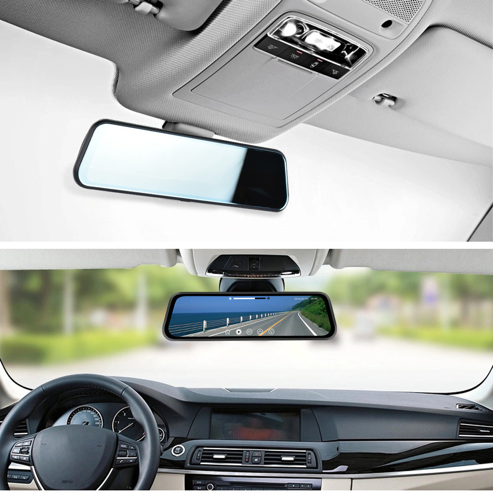 Streaming Media Car Car Dual Lens Smart Touch Rearview Mirror Tachograph CJ Dropshipping