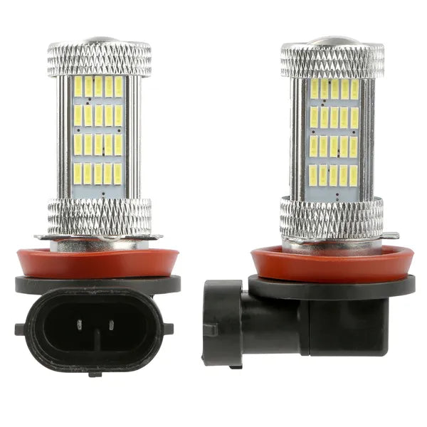 H8/H9/H11 LED Fog Lights 800lm - 6000K White - IP65 Waterproof - 2-Pack Harmalap Trading