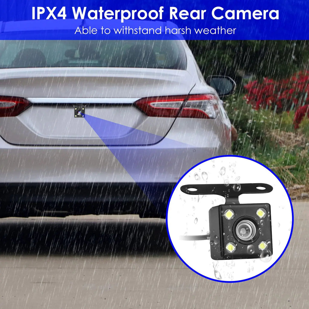 WiFi Dash Cam 1080P - 3 Channel Front Rear Inside Camera - 64GB Included Harmalap Trading