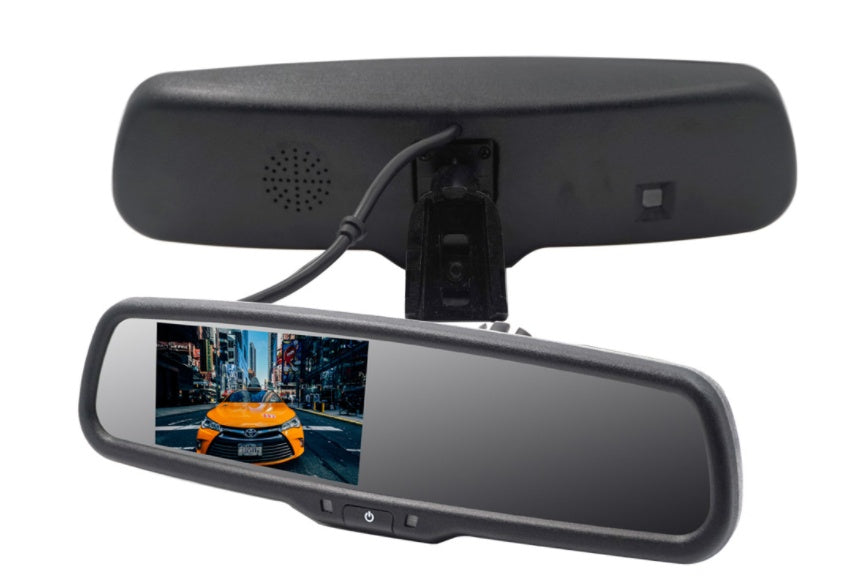 4.3" Monitor Rearview Mirror - Auto-Dimming - Clip-On Display - Backup Camera Harmalap Trading