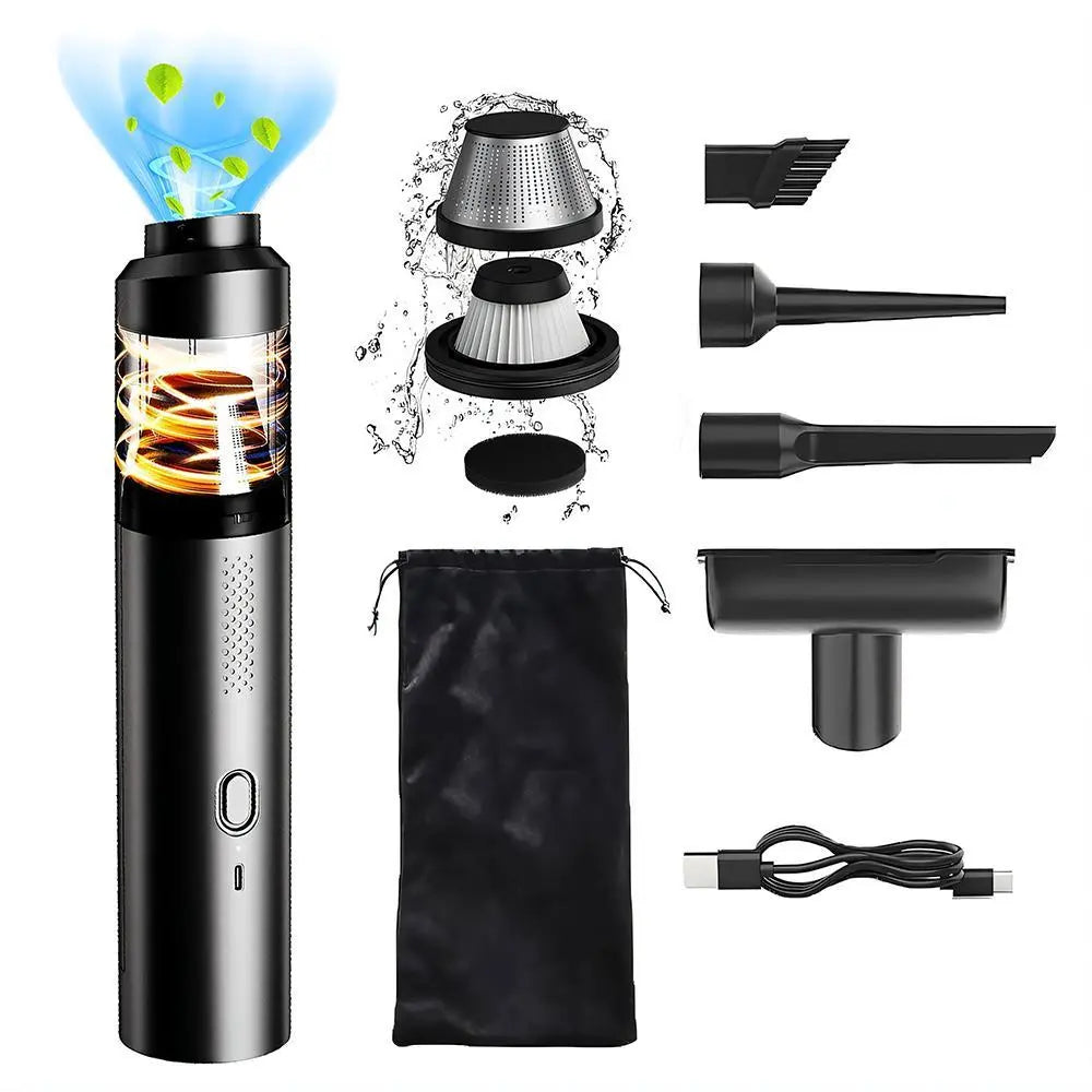 Car Vacuum Cleaner 4-in-1 Cordless - 15000Pa Suction - Type-C Fast Charging Harmalap Trading