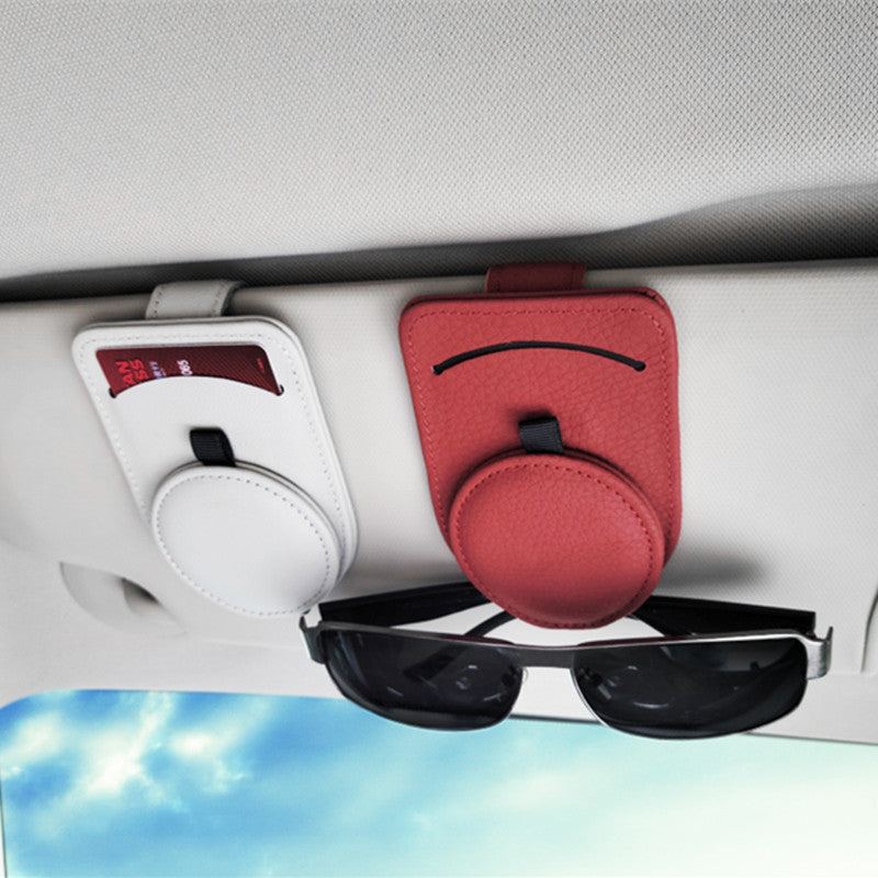 Car Glasses Holder Universal Sun Visor Eyeglasses Clip Sunglasses Case Card Holder Auto Interior Accessories CJ Dropshipping