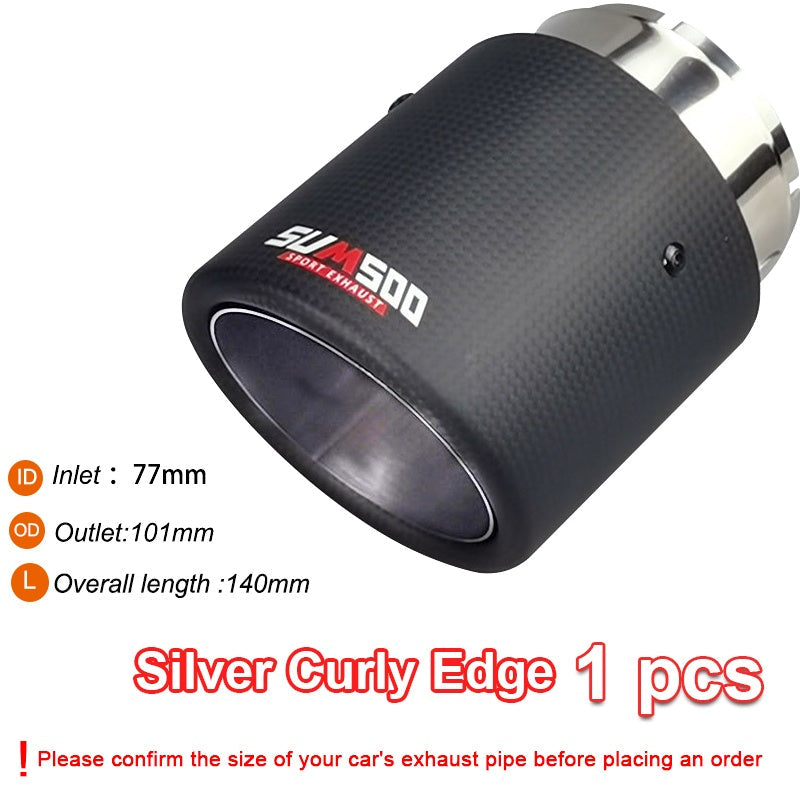 Carbon Fiber Exhaust Tip UAE - Premium Muffler Pipe - Performance Harmalap Trading