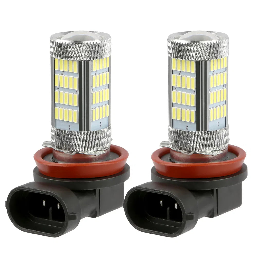 H8/H9/H11 LED Fog Lights 800lm - 6000K White - IP65 Waterproof - 2-Pack Harmalap Trading
