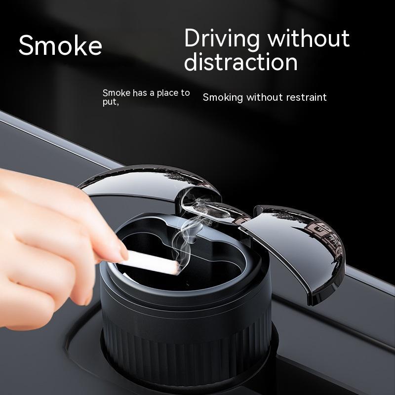 Car Automatic Sensing Touch Infrared Smoking Metal Smart Ashtray With Lid CJ Dropshipping