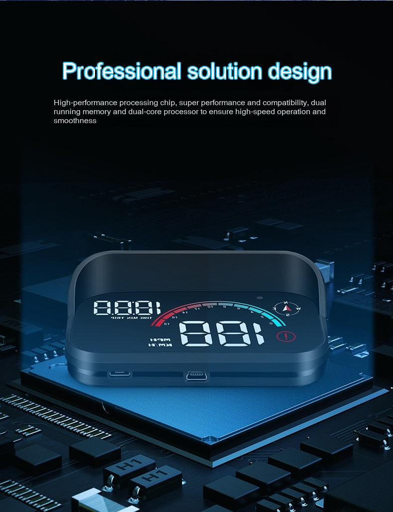 Head-Up Display Car GPS - Universal Speed Compass - HD Projector - E-dog Harmalap Trading