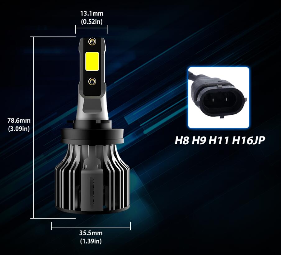 Car LED Headlight Bulbs 6000K Auto Headlamp Kit CJ Dropshipping