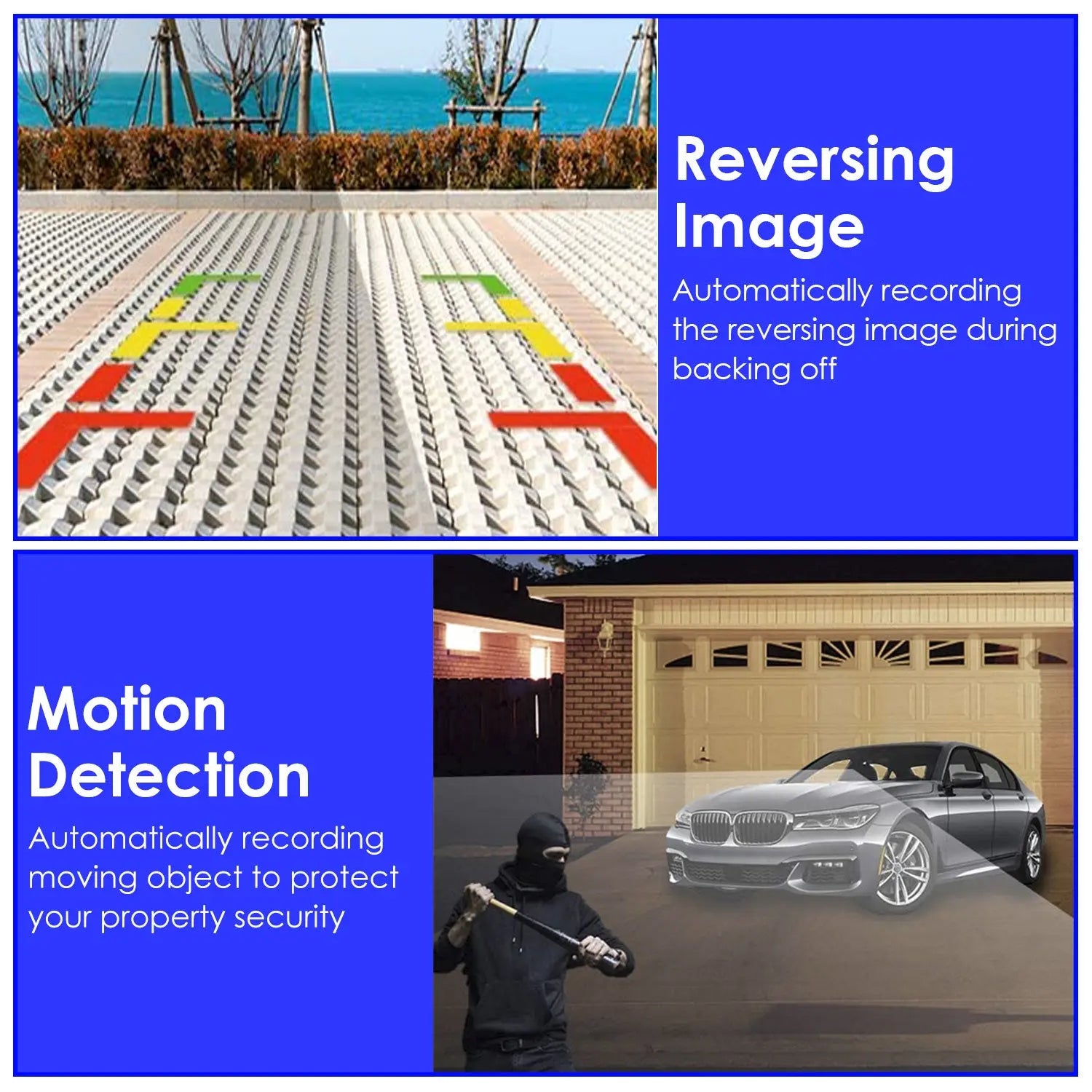 WiFi Dash Cam 1080P - 3 Channel Front Rear Inside Camera - 64GB Included Harmalap Trading