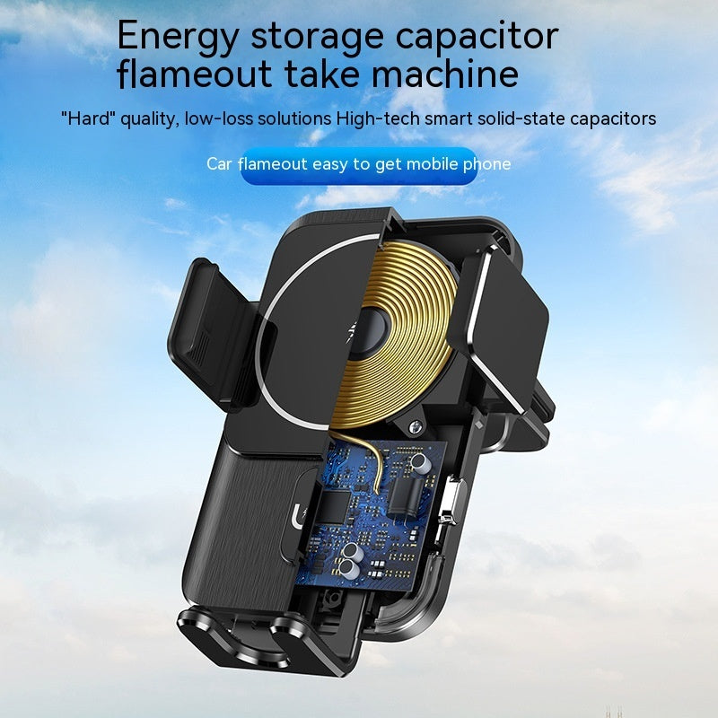 Car Wireless Charger Phone Holder - 15W Fast Charging - Auto Clamp Mount Harmalap Trading