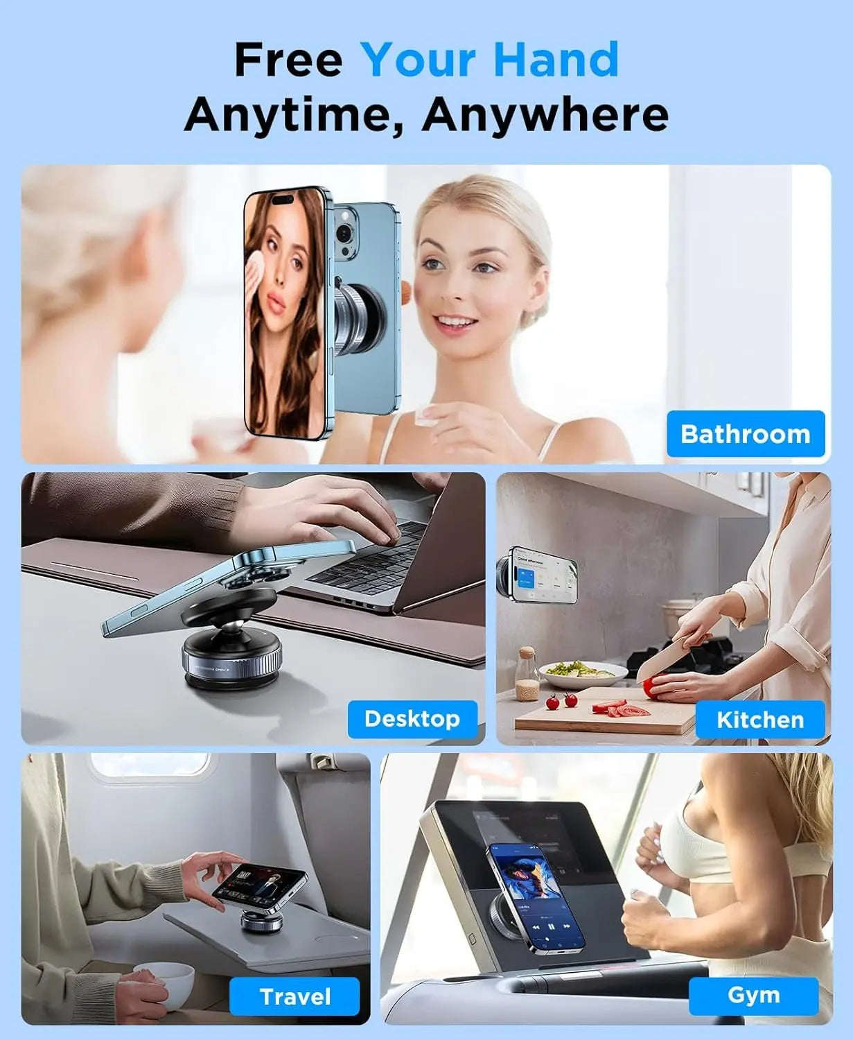 Premium Magnetic Car Phone Holder 360° - MagSafe Compatible UAE Harmalap Trading