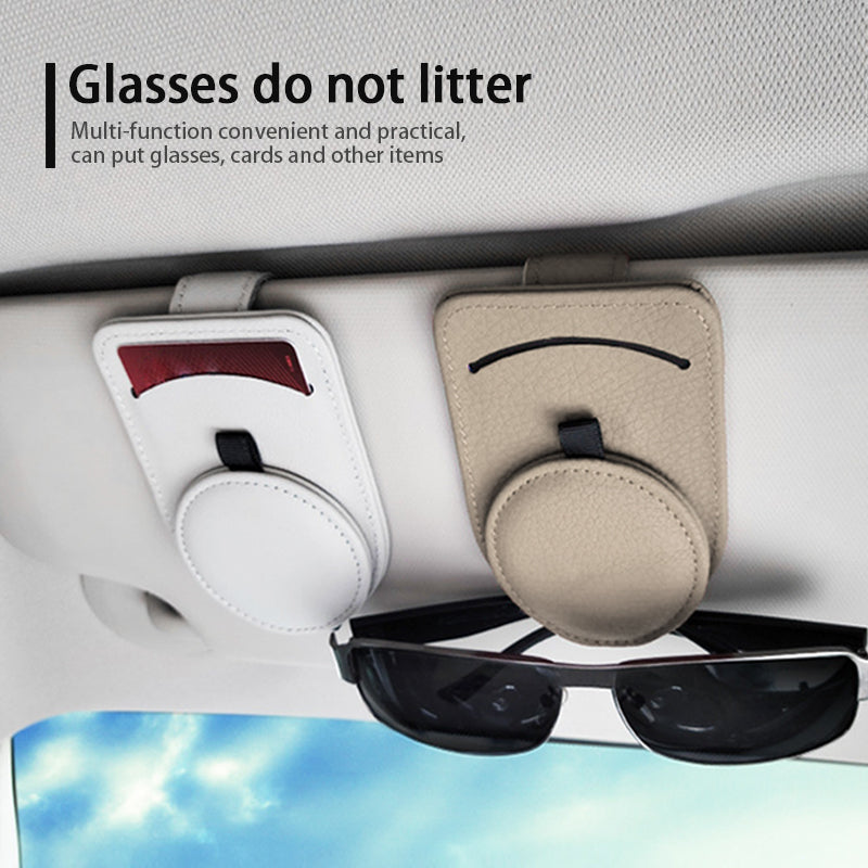 Car Glasses Holder Universal Sun Visor Eyeglasses Clip Sunglasses Case Card Holder Auto Interior Accessories CJ Dropshipping