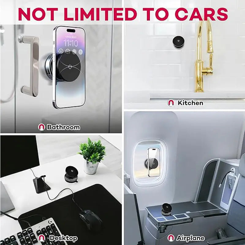 Premium Magnetic Car Phone Holder 360° - MagSafe Compatible UAE Harmalap Trading