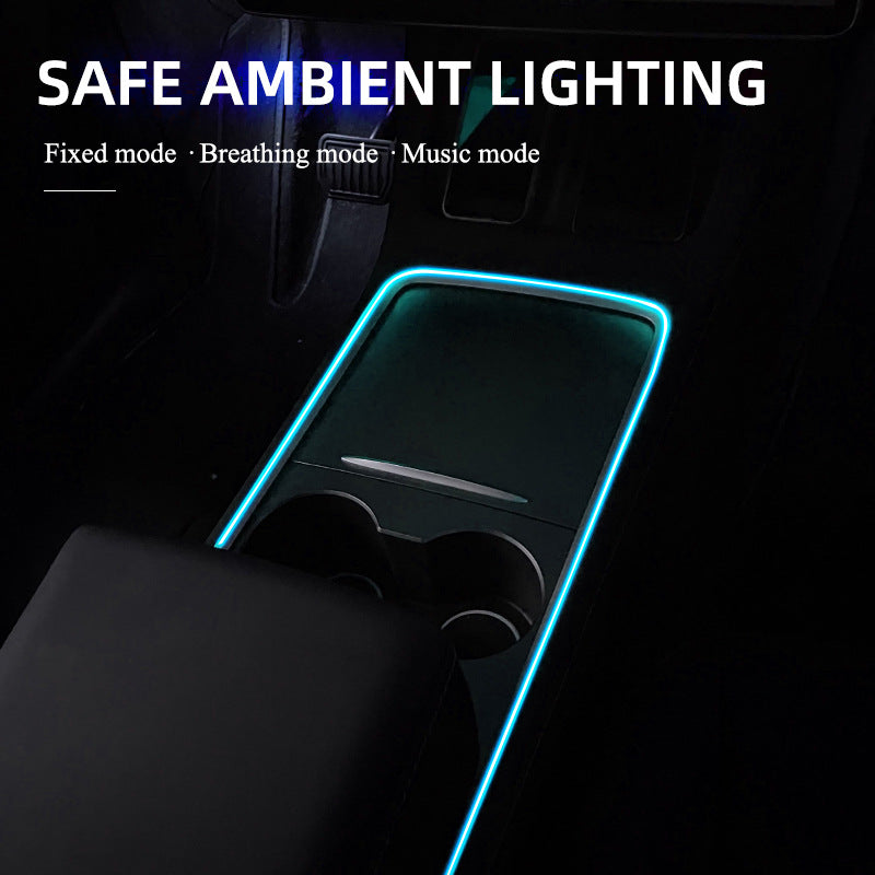Car LED Atmosphere Lamp USB - Colorful Neon Light - Center Console Decoration Harmalap Trading