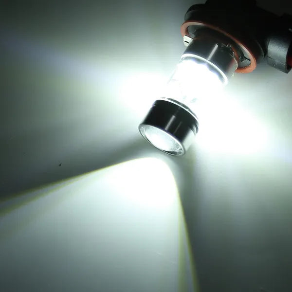 H8/H9/H11 LED Fog Lights 1000lm 100W - 6000K White - IP65 Waterproof - 2-Pack Harmalap Trading