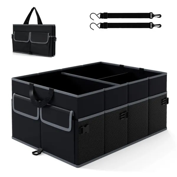 Car Trunk Organizer 13 Gallon - 3 Compartments - 600D Oxford Fabric - Non-Slip Harmalap Trading