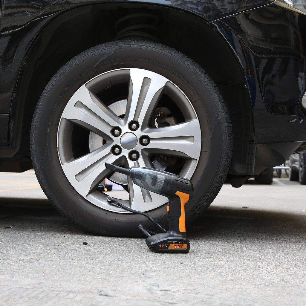 4-in-1 Car Vacuum & Tire Inflator - 150PSI - Cordless - Digital Display Harmalap Trading