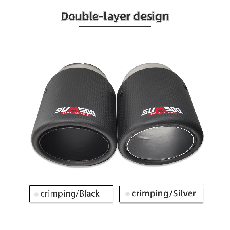 Carbon Fiber Exhaust Tip UAE - Premium Muffler Pipe - Performance Harmalap Trading