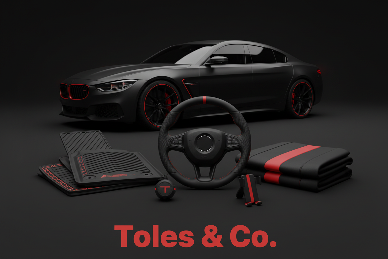 In backgroud adjust a car 